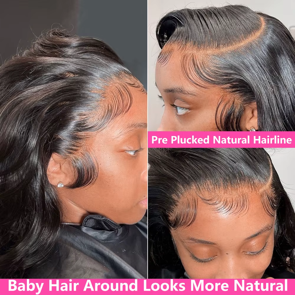 Perruques Lace Front HD Body Wave 13x4 13x6 de 30 à 40 pouces, pré-épilées, avec dentelle frontale, 