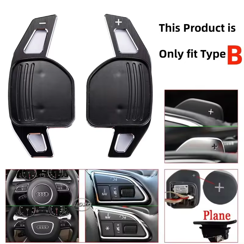 Extension de manette de vitesse au volant, pour Audi A3 S3 8V A4 S4 A5 S5 B8.5 A6 S6 A7 S7 C7 Q5 Q7 