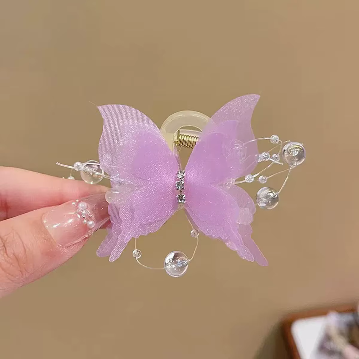Superbe pince à cheveux papillon, grande pince requin pour l'arrière de la tête, épingle à cheveux p