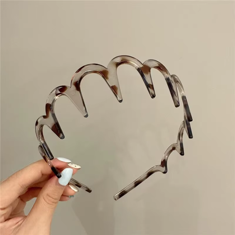 Femmes coréennes peigne à cheveux bandeau en plastique U forme cerceaux de cheveux dents fixes antid