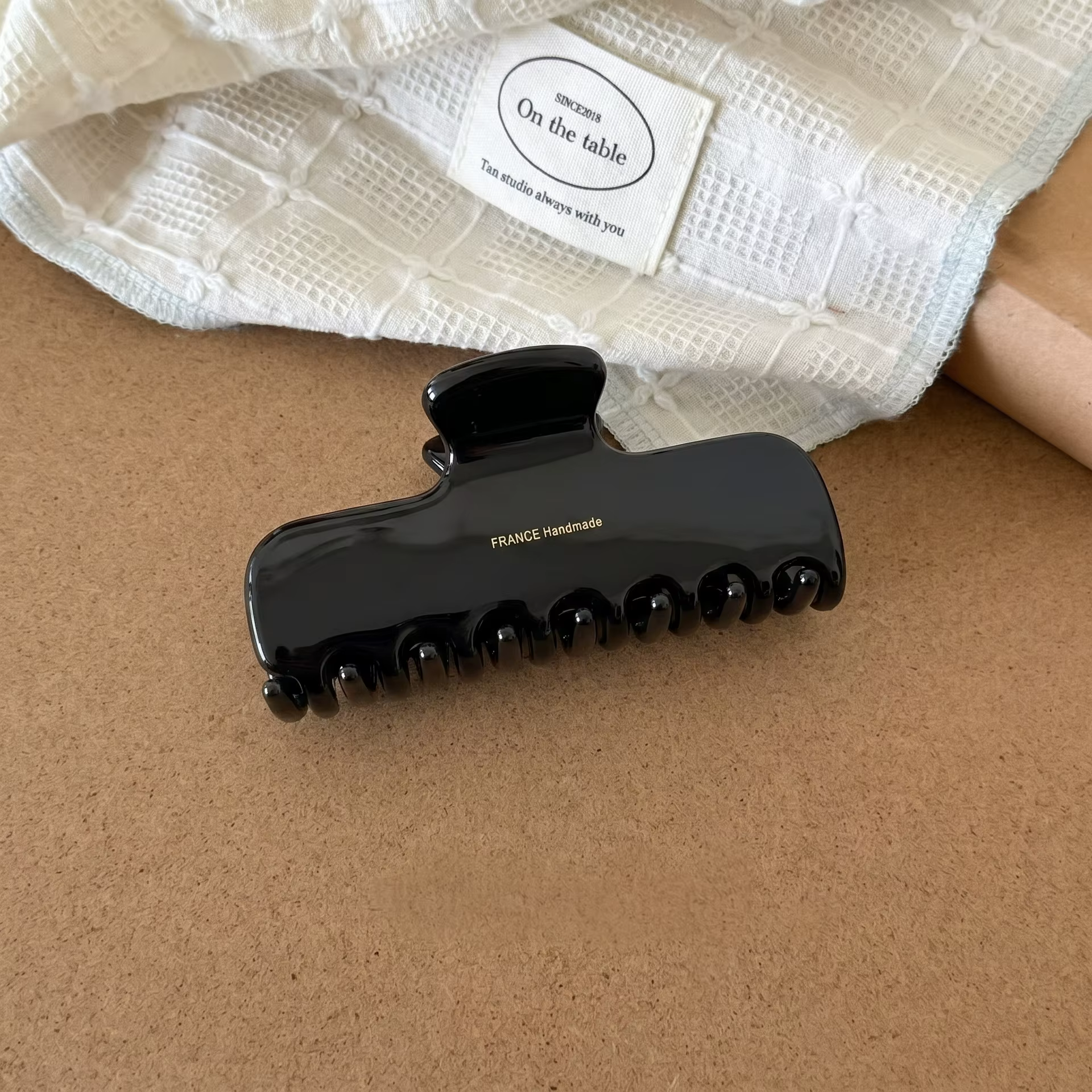 Pince à cheveux carrée de style coréen, grande pince requin haut de gamme et élégante, accessoire po