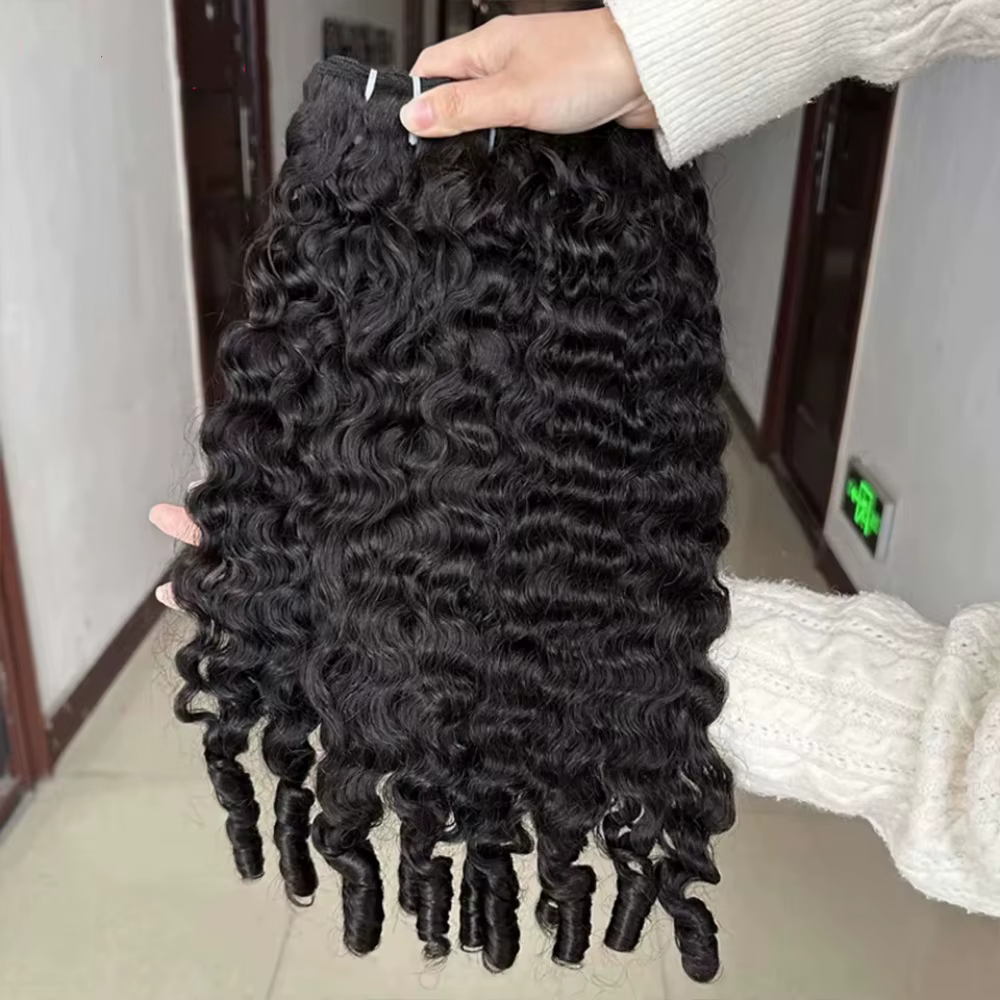 Extensions de cheveux humains bouclés birmans de 30 pouces, tissage brésilien vierge Remy, 3/4 paque
