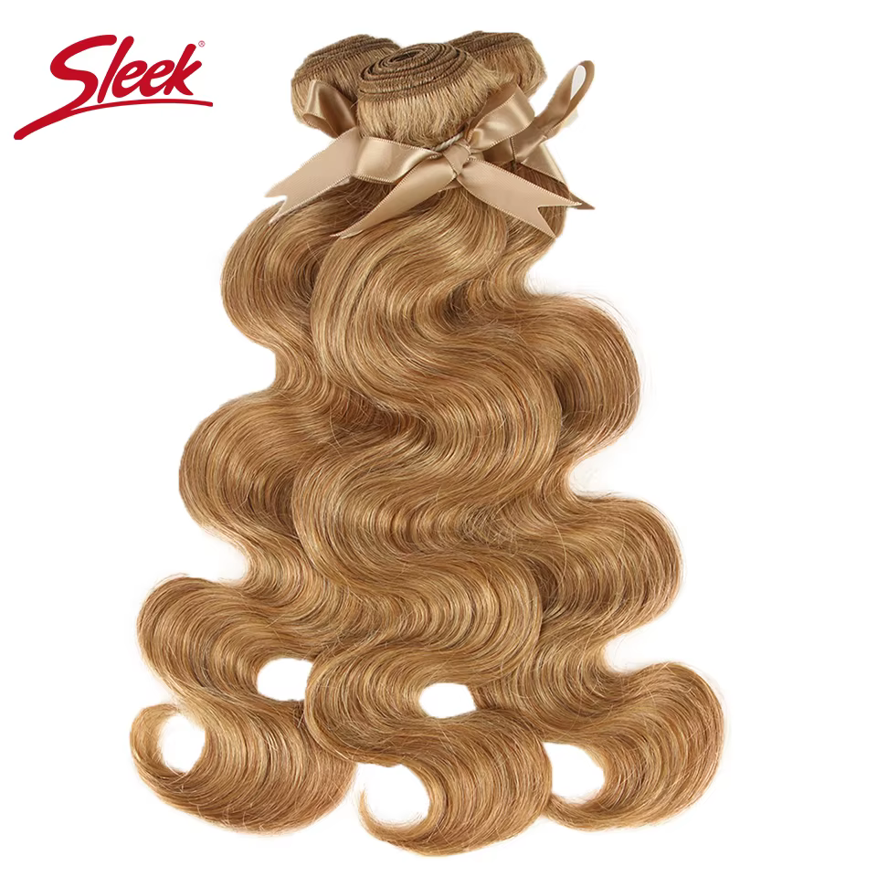 Mèches brésiliennes naturelles Remy Body Wave, élégantes, blond miel, 27 couleurs, 8 à 26 pouces, Ex