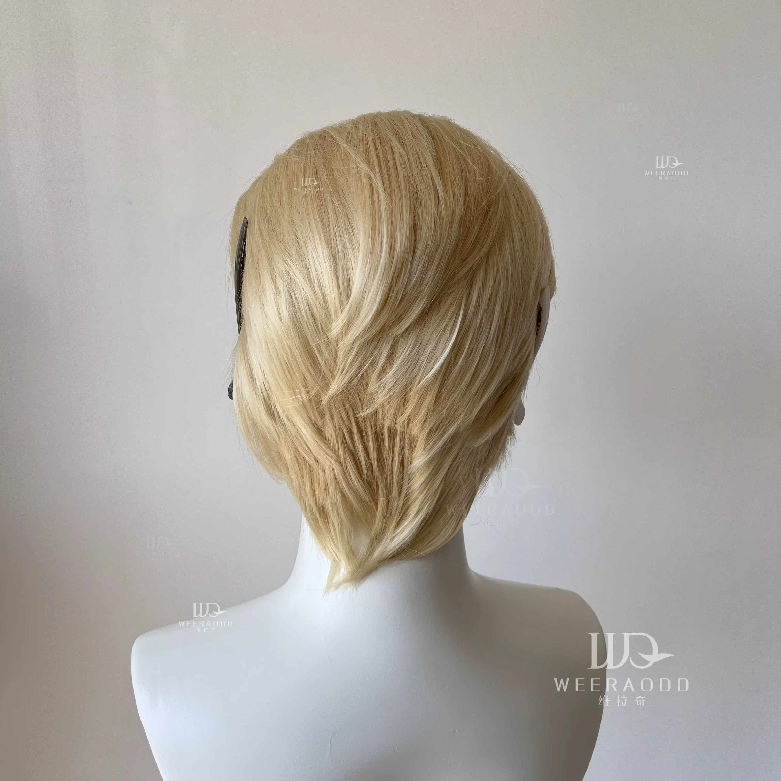 Perruques Bob blondes claires de 8 pouces, perruques courtes 13*4 synthétiques de haute qualité rési