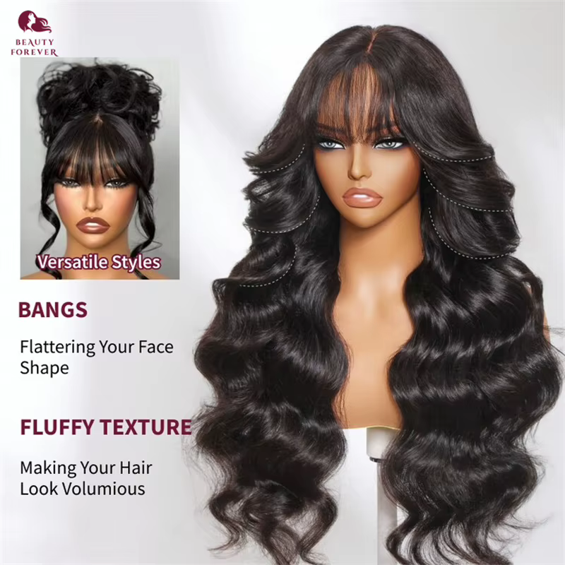Beautyforever 13x4 Pré-tout ™   Perruque frontale en dentelle Balayage brun met en évidence moelleux