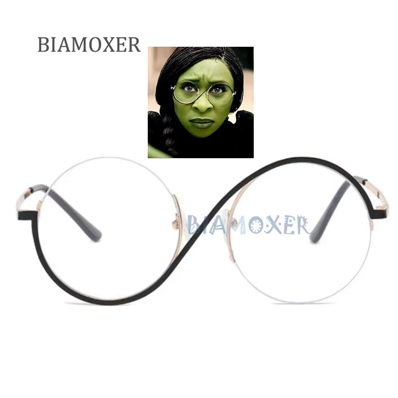 Perruque de Cosplay Elphaba pour femmes méchantes, cheveux synthétiques, tresse noire, longue et ond