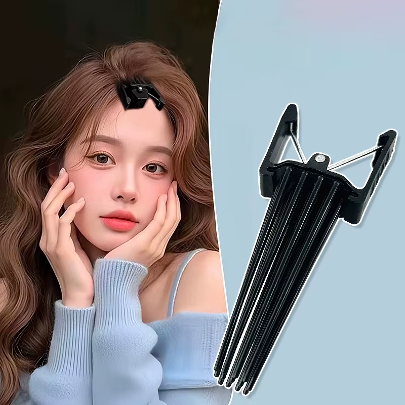 2 pièces Simple moelleux épingle à cheveux friser racine haute naturel moelleux pince à cheveux femm