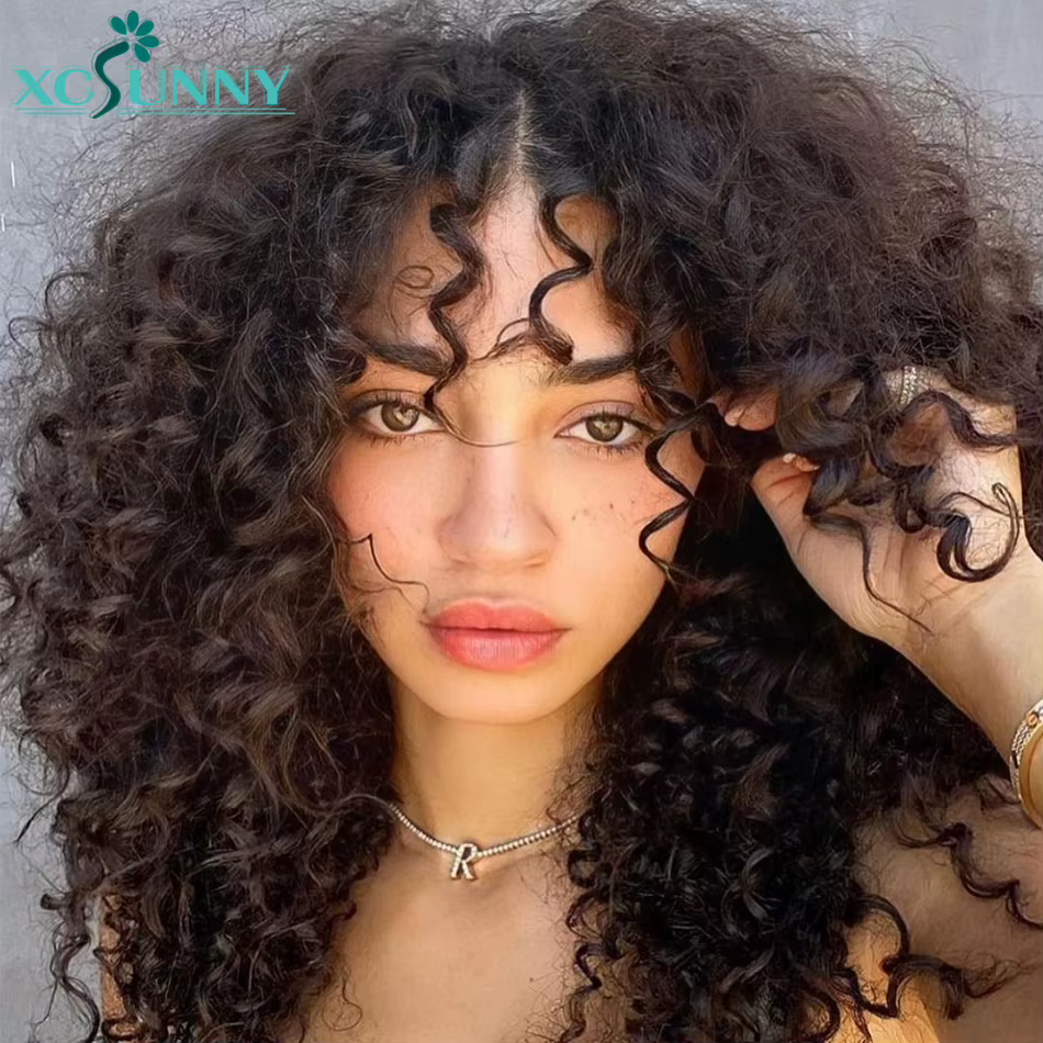 Perruque Bob Lace Wig Brésilienne Naturelle Bouclée, Cheveux Humains, 13x6, Pre-Plucked, Deep Curly,