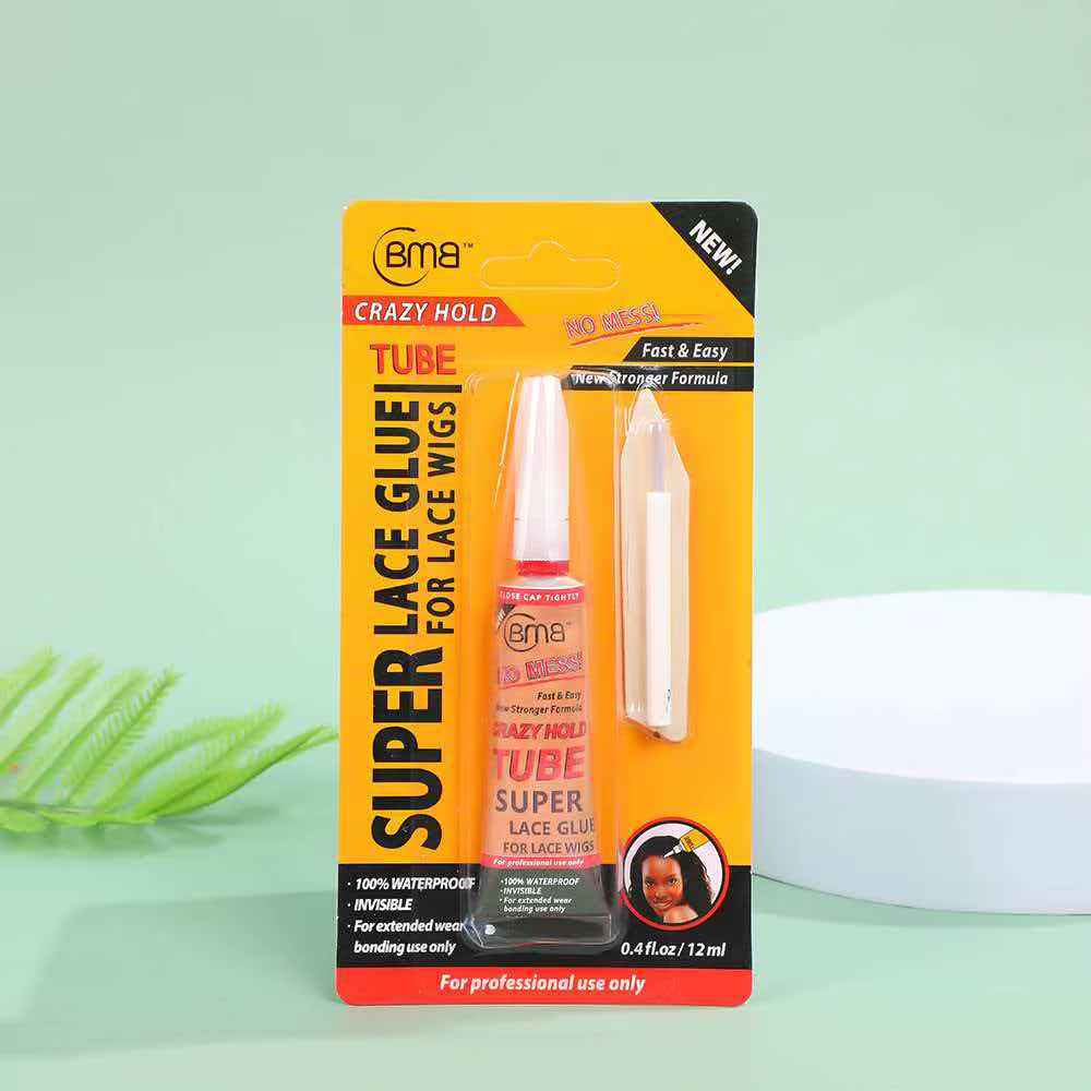 Colle pour perruque BMB Super Lace 12ml/30ml, adhésif invisible imperméable pour perruques et postic