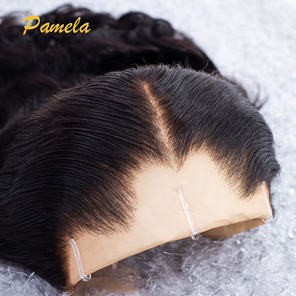 Perruque Lagos Hairline 13x4 Invisible Lace Frontal, Densité 250, Cheveux Humains Ondulés Profonds, 