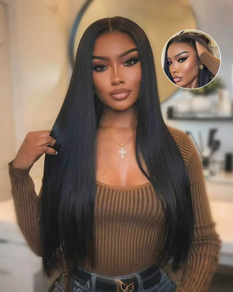 Lemoda 13x6 pleine dentelle frontale perruque 200% densité droite dentelle avant perruques cheveux h