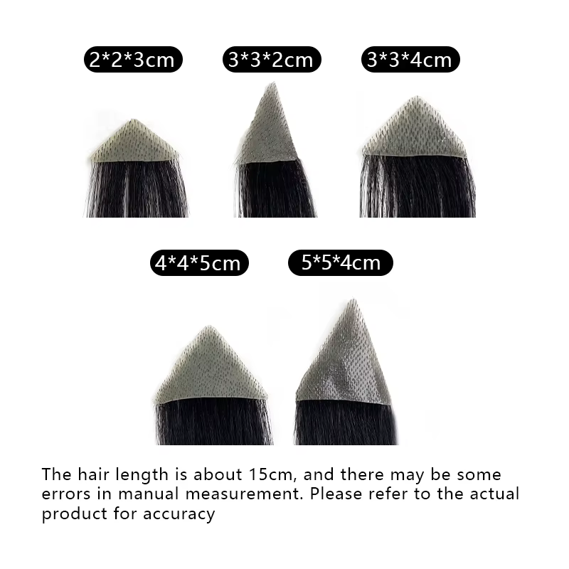100% cheveux humains hommes PU front Patch postiche favoris toupet Invisible sans couture Ultra minc