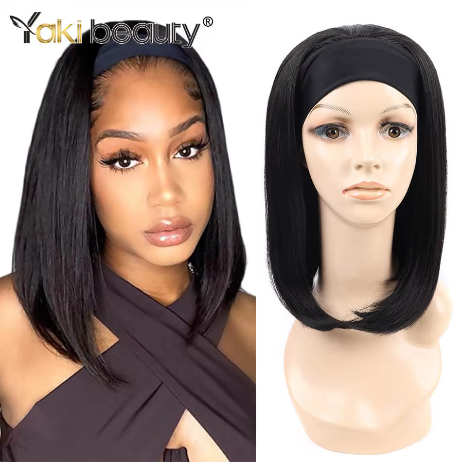 Perruques synthétiques longues et crépues bouclées, 28 pouces, bandeau de glace pour femmes noires,