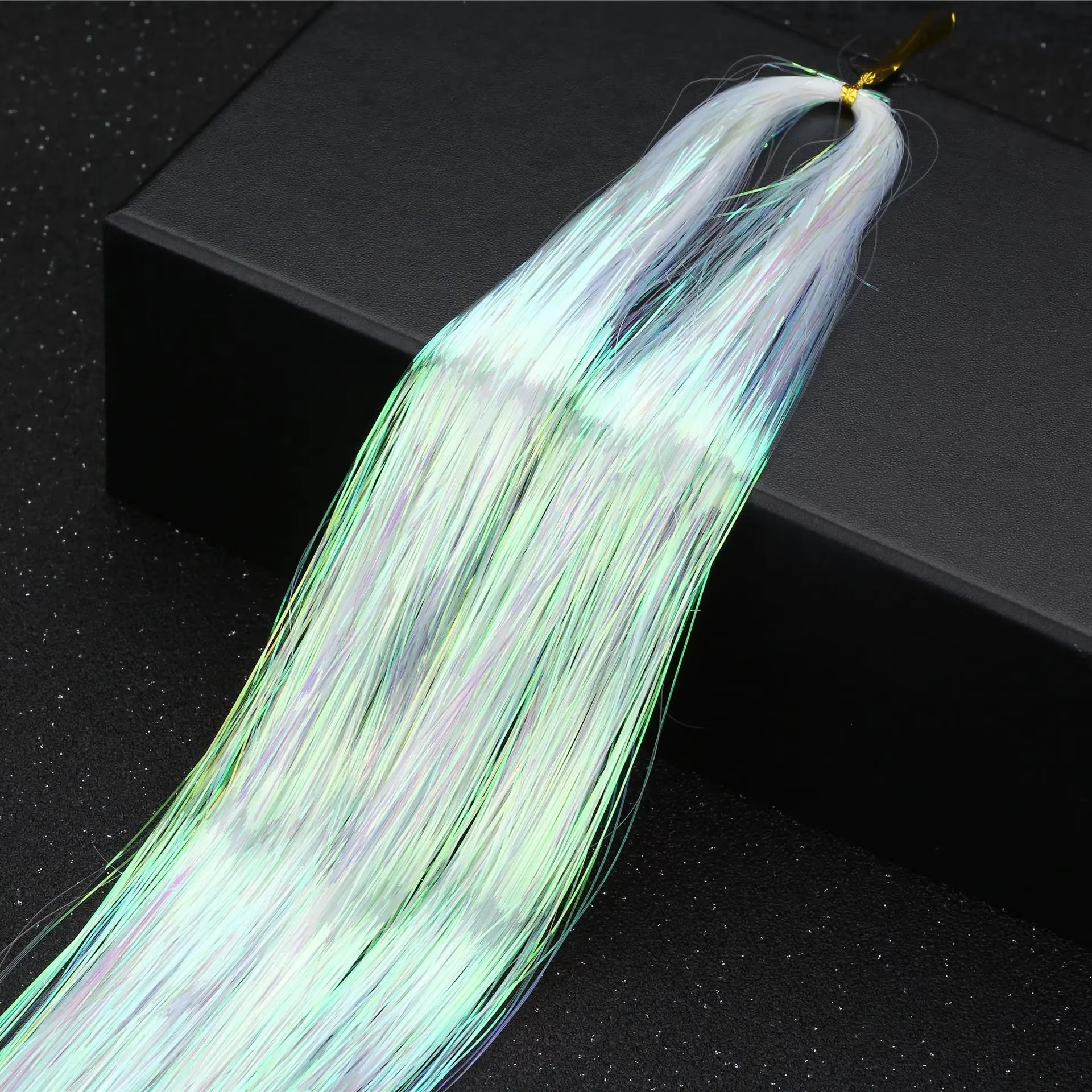 Hip-Hop coloré Bling Extension de cheveux accessoires Laser or brillant fil métallique Extensions de