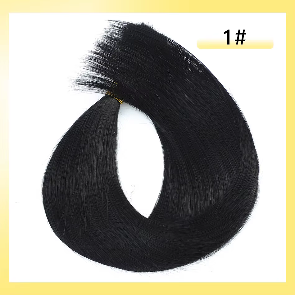 YELO 12 "-26" pince en forme de V dans les Extensions de cheveux vrais cheveux humains Invisible san