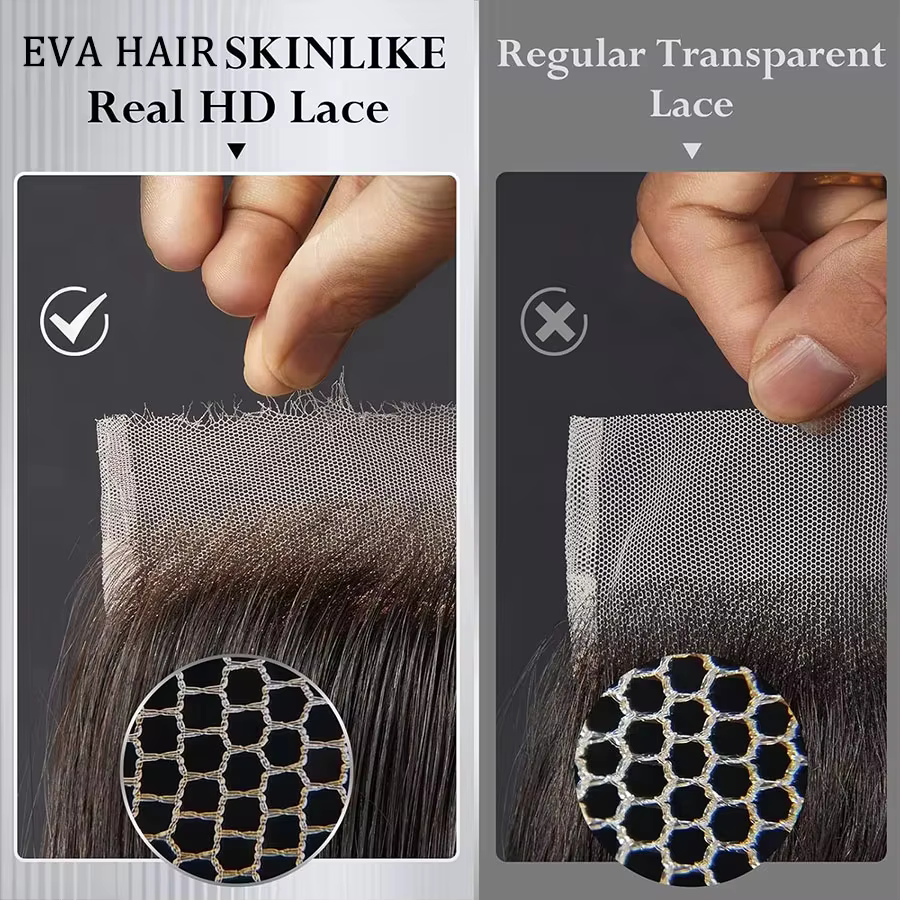 Eva 5x5 Hd dentelle fermeture droite 13x4 dentelle frontale fermeture main attachée fermetures de ch