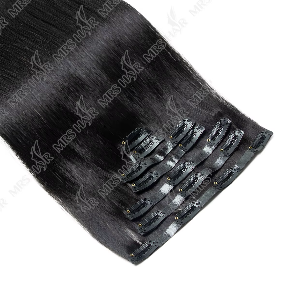 CLIP PU INVISIBLE de cheveux humains dans des EXTENSIONS de bande PU injecté trame 7PCS/SET 12-24INC