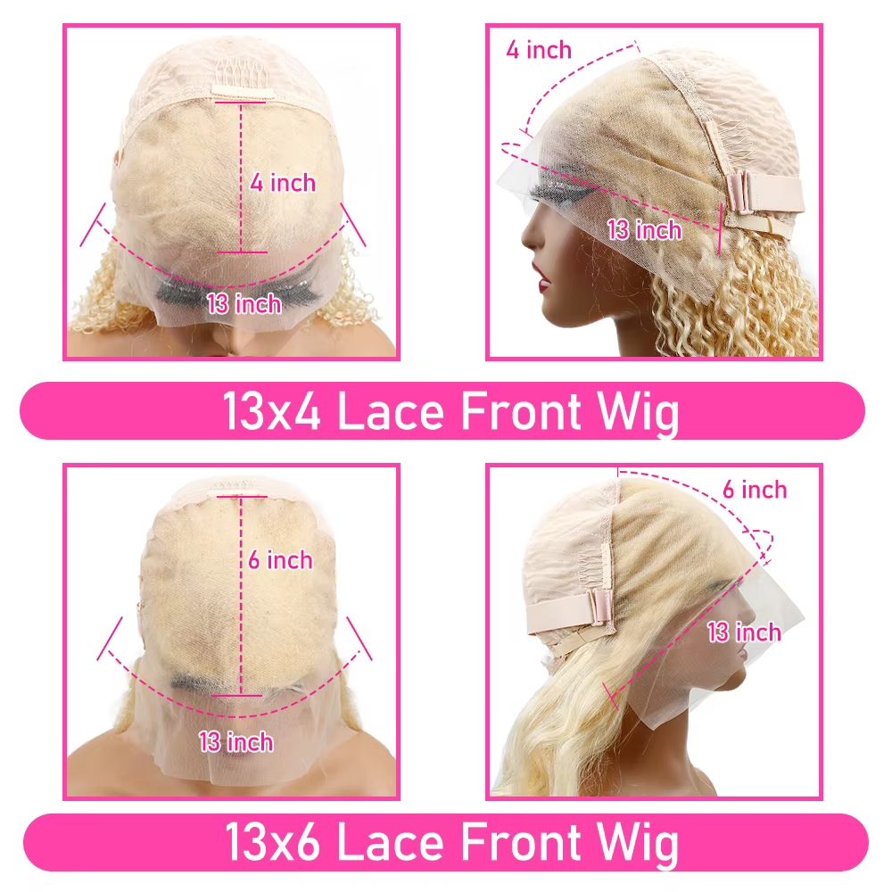 30 36 pouces 13x6 os droit 613 Hd miel blond dentelle avant perruques de cheveux humains brésilien 1