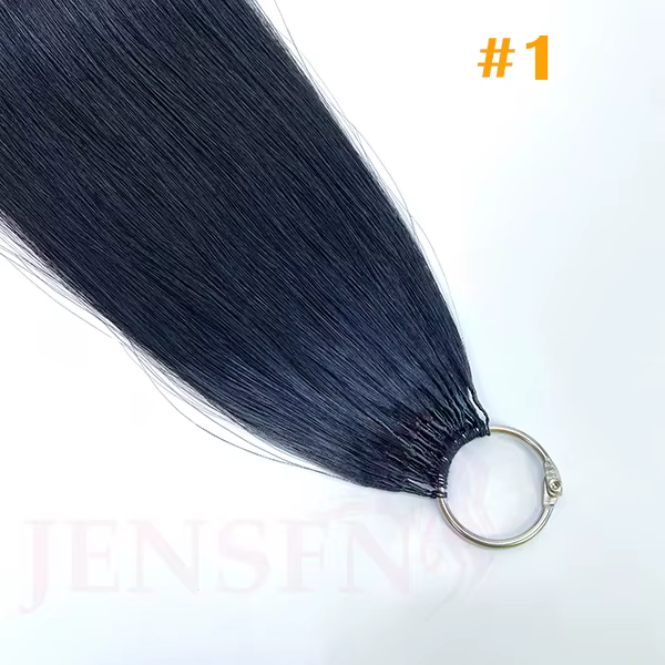 Extensions de Cheveux 100% Naturels Lisses de Troisième Génération, Micro Plume, 16 à 26 Pouces, 0.8