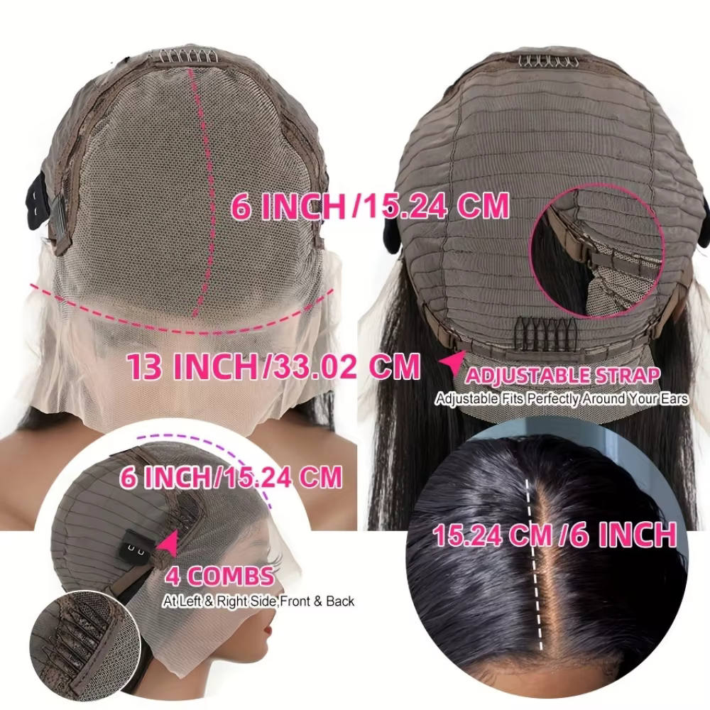 13x6 dentelle frontale perruque 250% densité birmane bouclés perruque cheveux humains 13x4 HD Transp