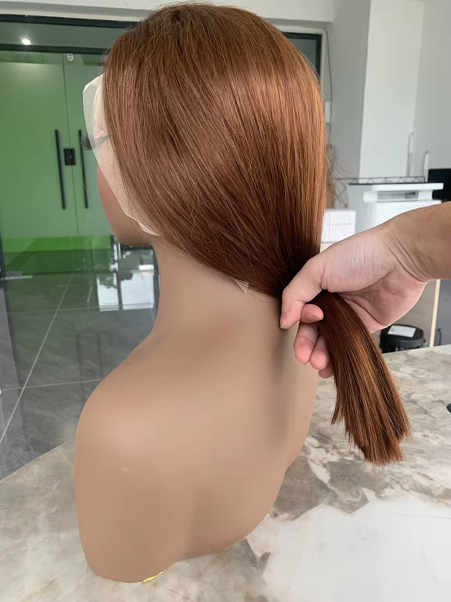 100% 250 densité 13x4 Bob cheveux humains bruts dentelle avant perruque vietnamienne droite 4 couleu