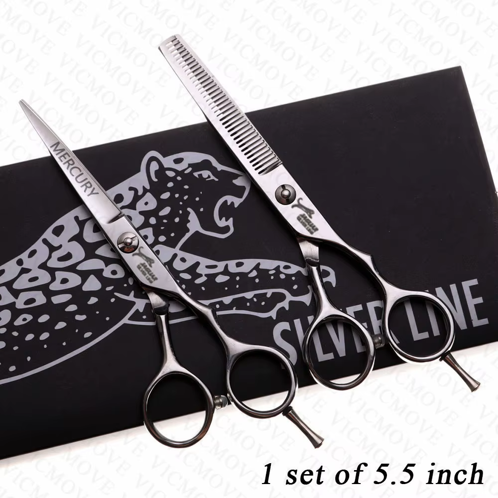 Ciseaux à cheveux professionnels 5 "/5.5"/6 "/6.5"/7 ", ensemble de ciseaux de coiffure, coupe + cis