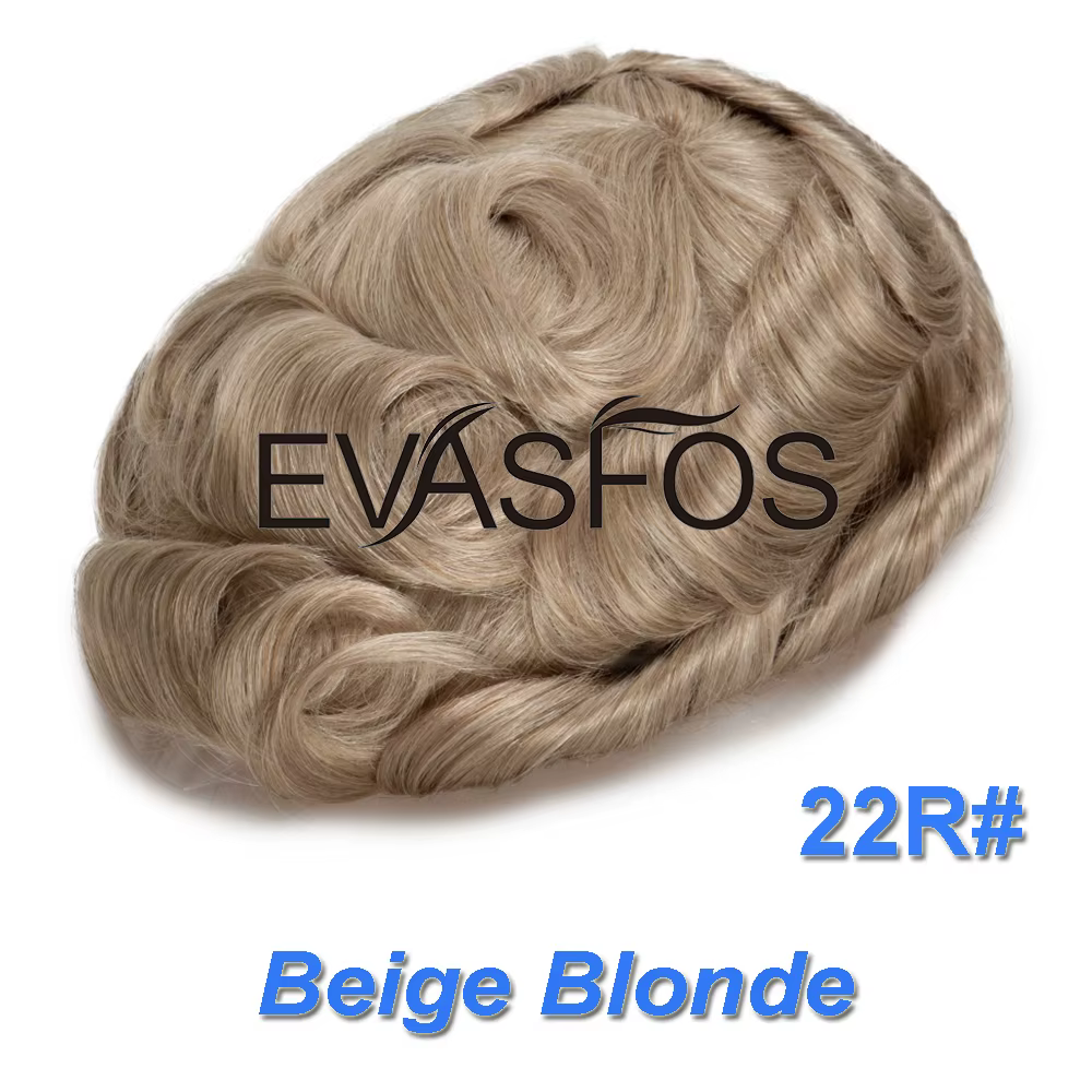 Perruque de prothèse capillaire pour hommes, nœuds invisibles, 0.03mm, peau Ultra fine, remplacement