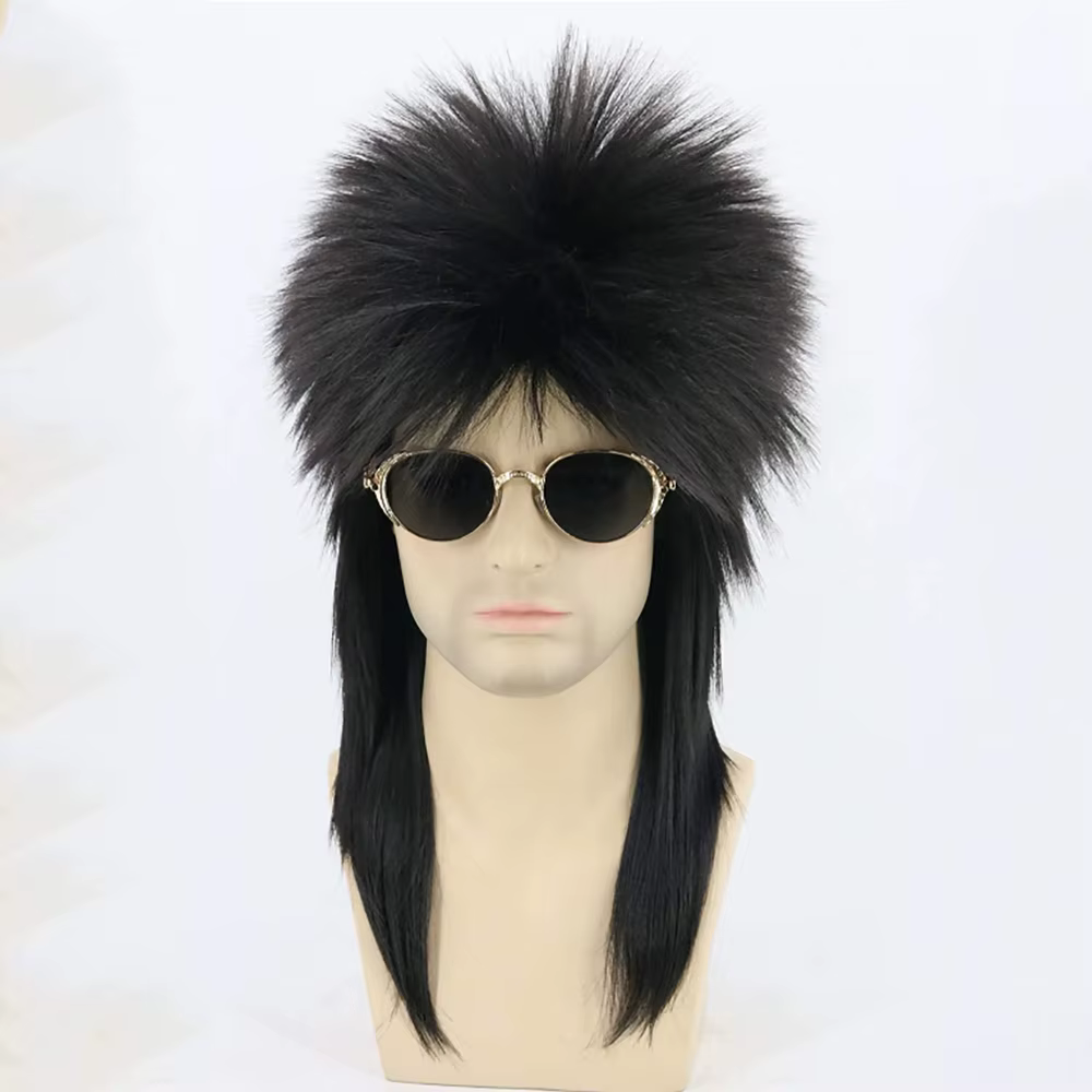 Perruque de cheveux synthétiques pour adultes, perruque Pop Punk Rock pour hommes, perruques courtes
