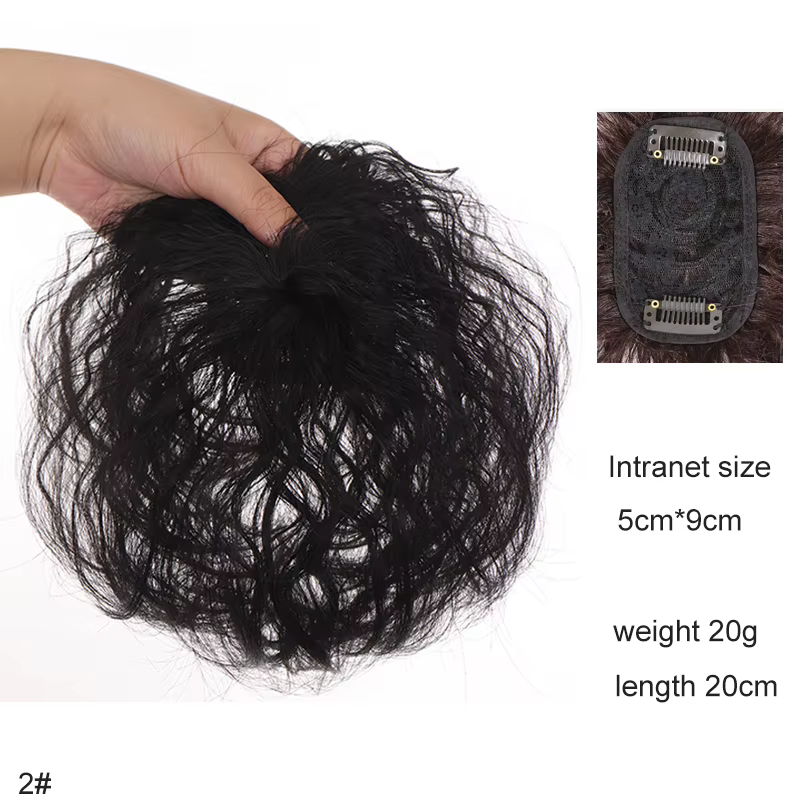 H & STAR-Extension Capillaire Synthétique à Clips pour Femme, Postiche Bouclée Courte, Cheveux Aminc