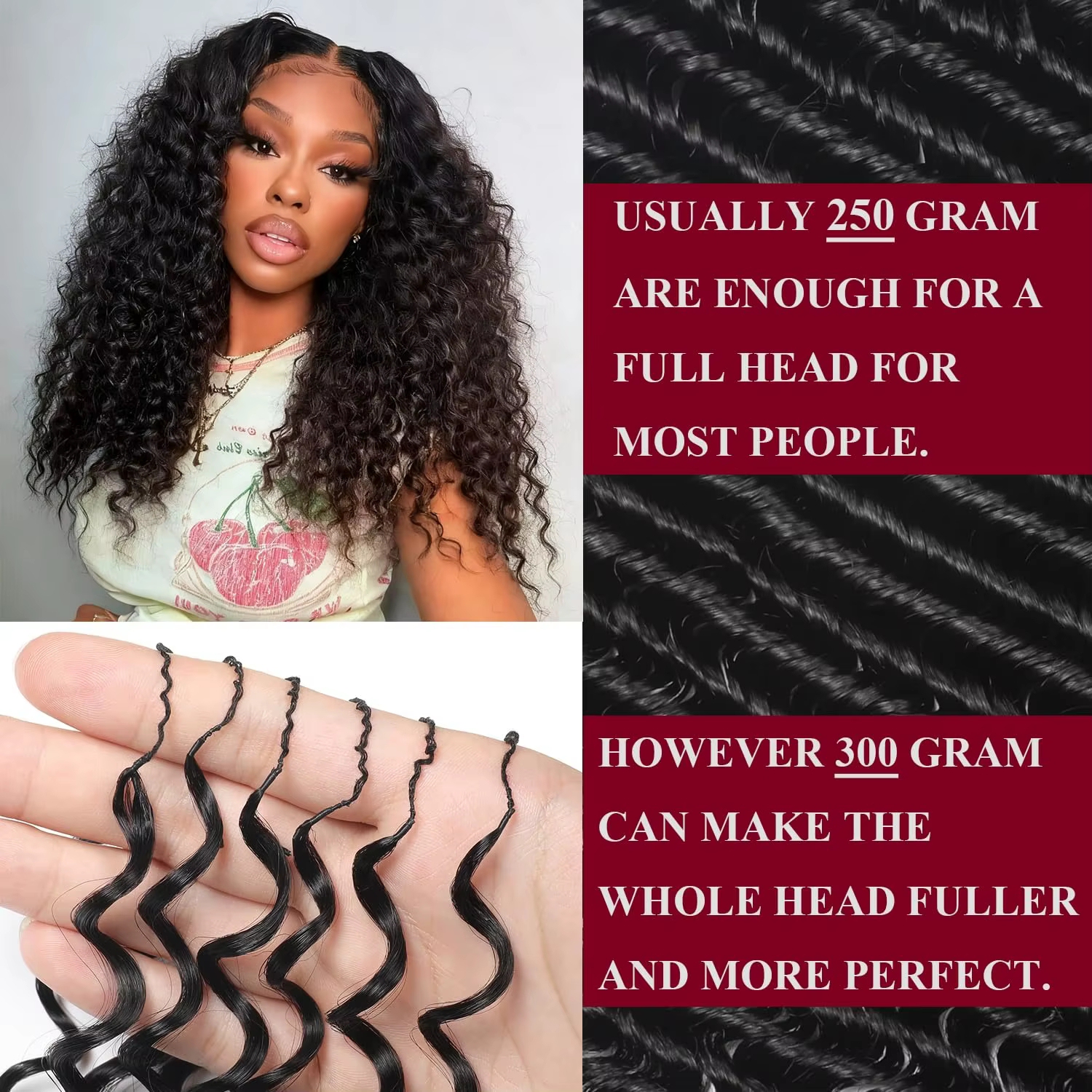 Extensions de cheveux au crochet 12A Deep Wave sans nœuds pré-séparées, mèches de cheveux humains Wa