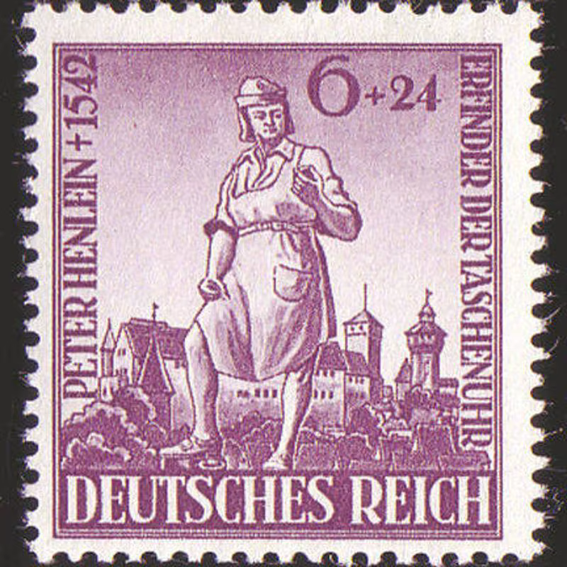 1 pièce/ensemble de timbres-poste allemands neufs de 1942, inventeur de la montre de poche, Heinrich