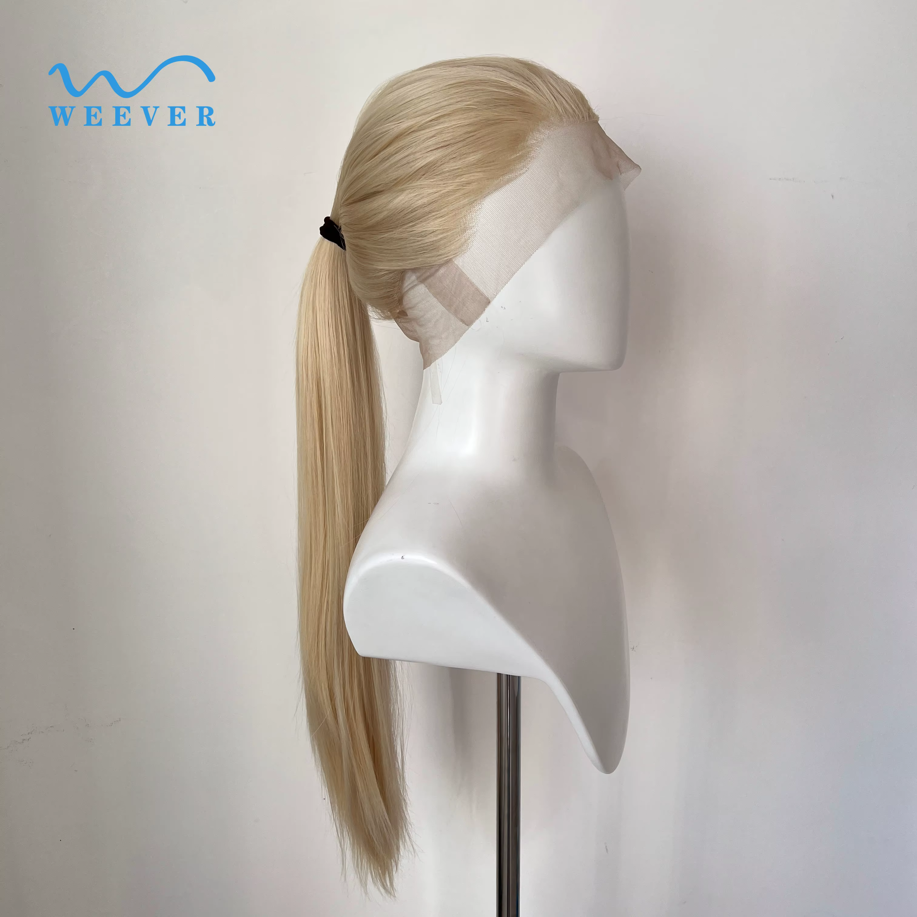 Perruque blonde en dentelle complète pour femmes, de haute qualité, résistante à la chaleur, 26 pouc