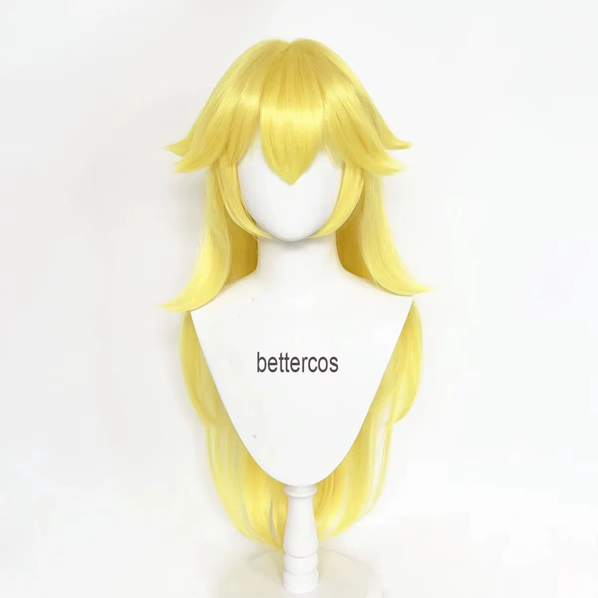 Haute qualité princesse pêche perruque jeu Cosplay perruque pêche couronne Cosplay longue perruque r