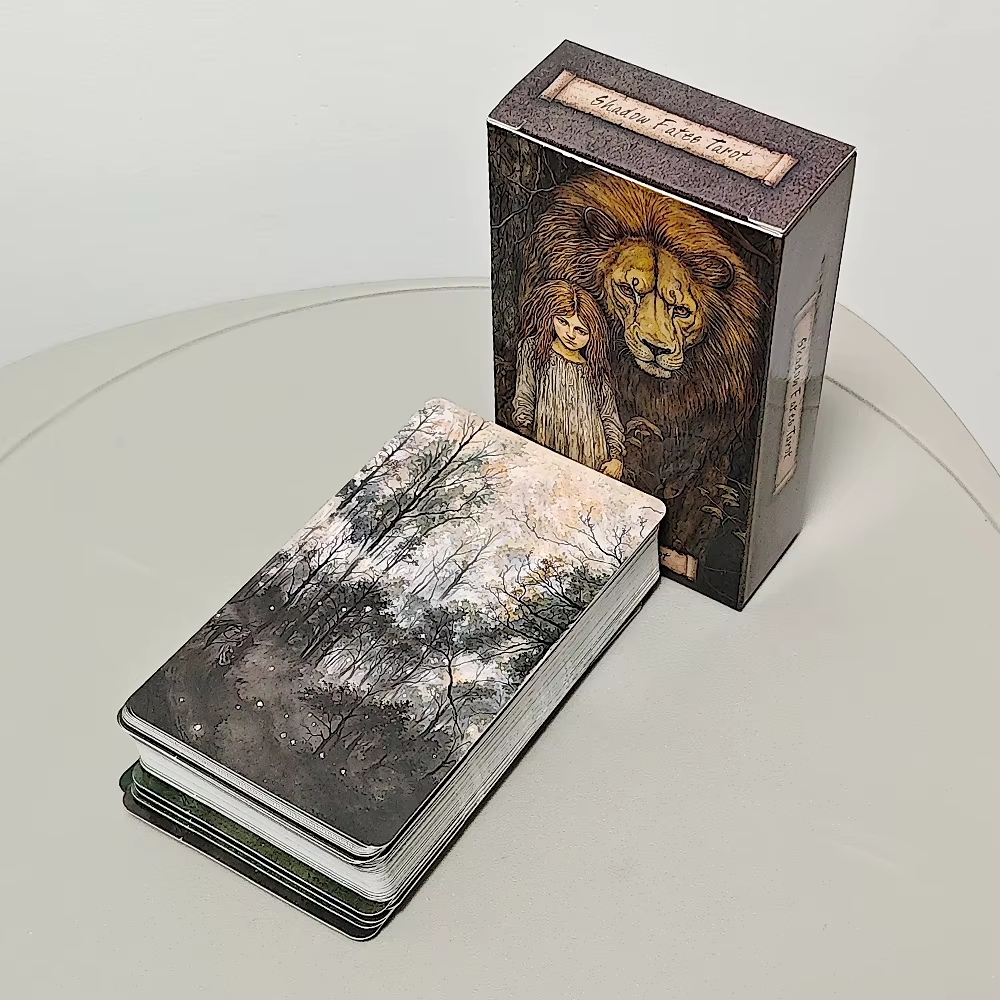 Shadow Fates Tarot Deck 10.3*6cm, 78 pièces cartes sombres raide dans le folklore, le mythe et la sa