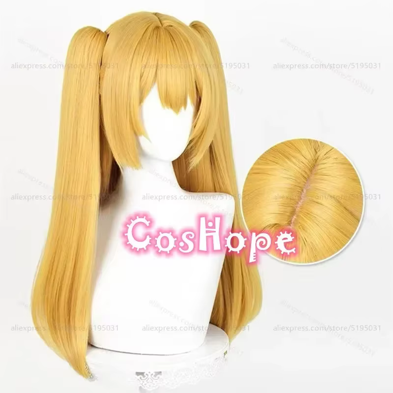 Ririsa Amano Cosplay perruque avec Double queue de cheval Miriella perruque Mikari Tachibana Cosplay