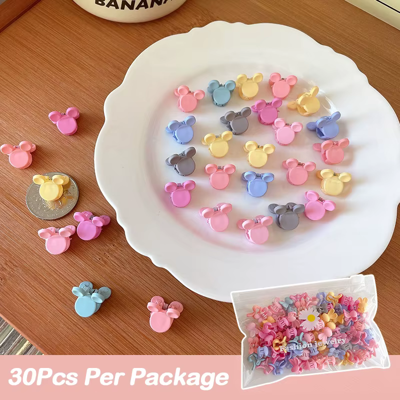 Pinces à cheveux mignonnes colorées pour filles, couronne, petites griffes, épingle à cheveux douce,