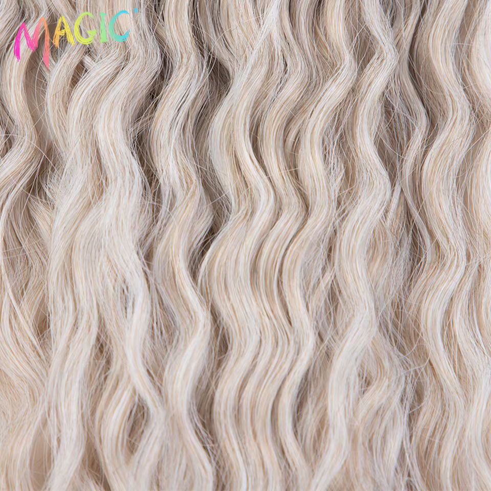 Magique Ariel Curl cheveux vague d'eau torsion Crochet cheveux synthétique tresse cheveux Ombre Blon