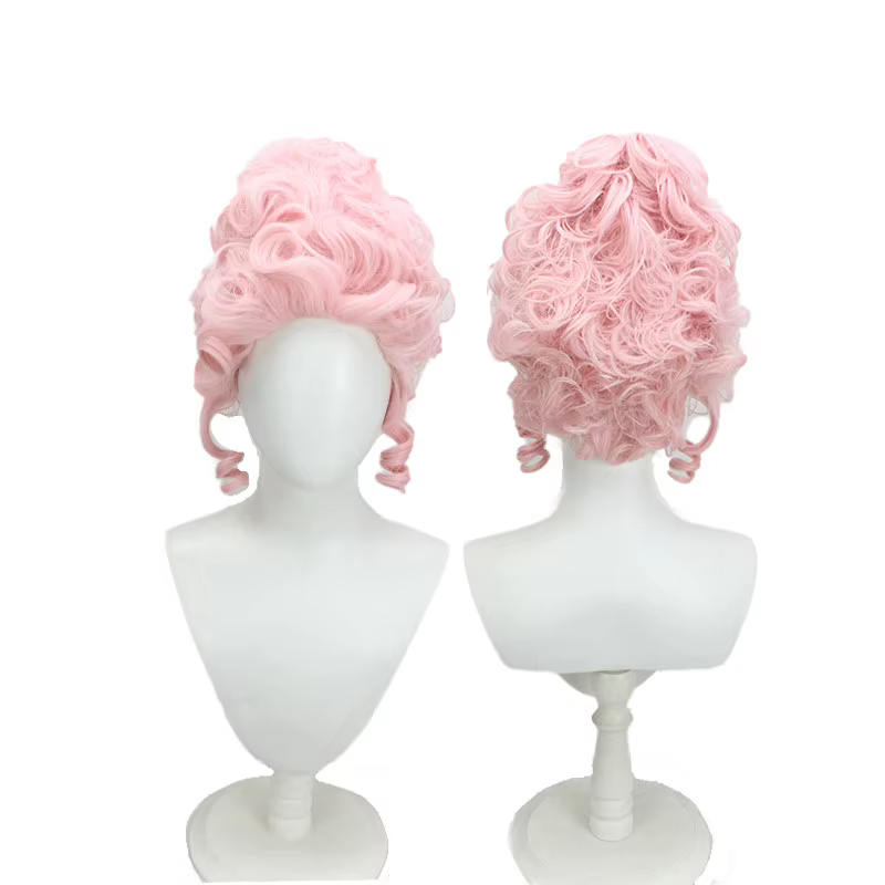 Perruque victorienne pour costume rococo, cosplay, perruque du 18ème siècle, cheveux baroques, perru