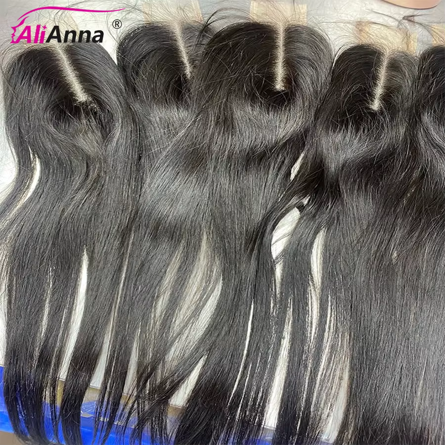Perruque Closure 2x6 HD Lace Closure Cheveux Humain Brésiliennes 14-24 Pouces Postiche Cheveux Natur
