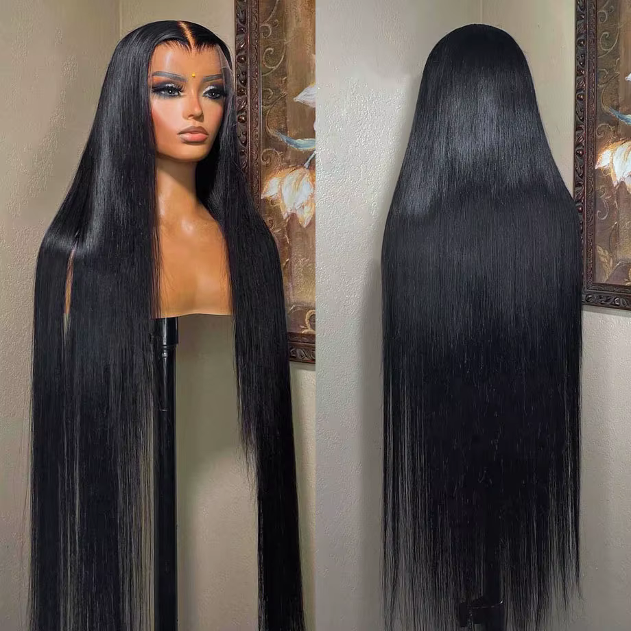 Wulala-Perruque Full Lace Wig naturelle lisse Sophia, cheveux humains, 13x4, 13x6 HD, pre-plucked, 3