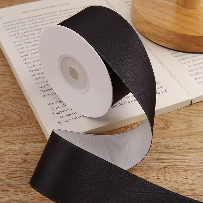 Ruban de Tissage en Coton Polyester et Satin, 10 Yards, 38mm, Lumière Brillante, Matériaux décroissa