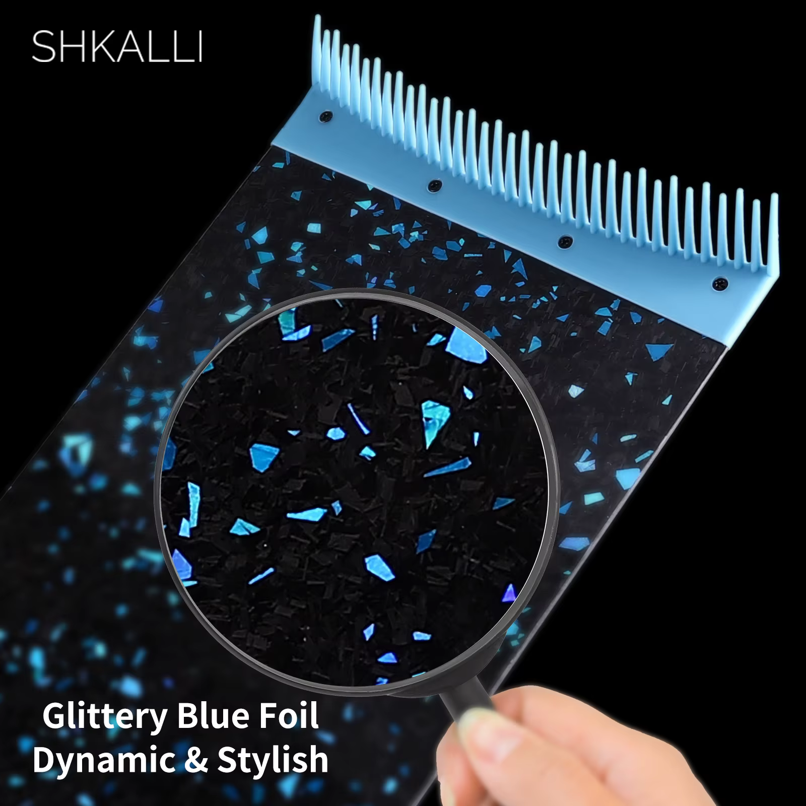 SHKALLI planche de coloration de cheveux professionnelle en Fiber de carbone avec peigne dents outil