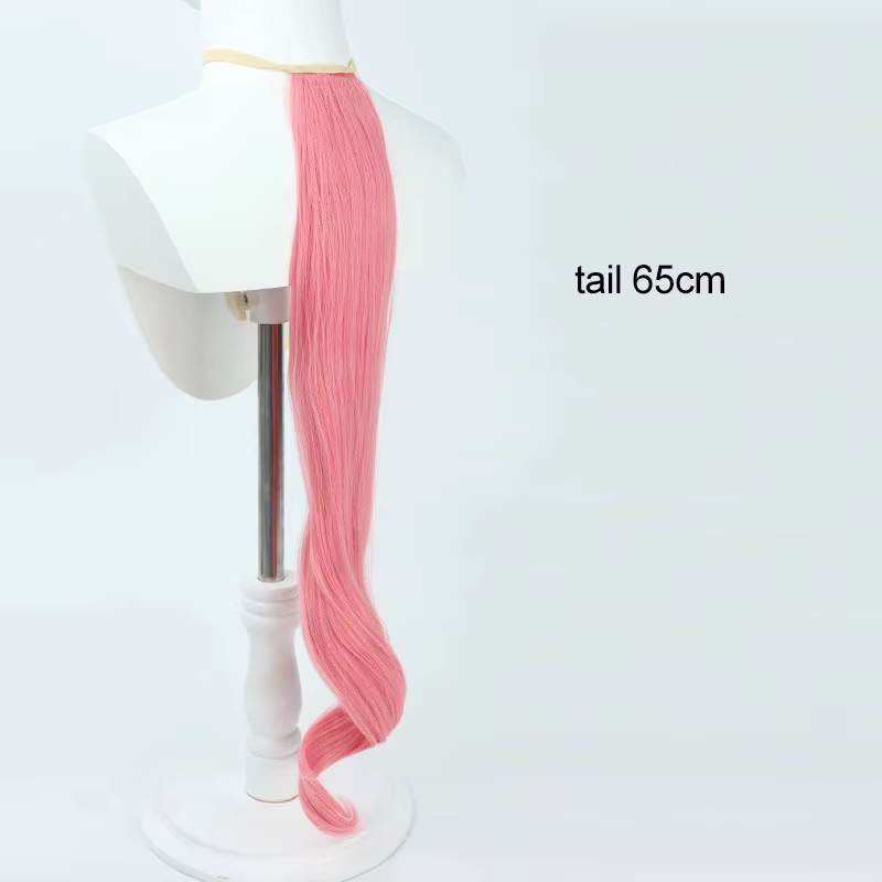 Perruque de Cosplay Anime Umamusume Pretty Derby Haru Urara, cheveux roses, oreilles et queue, pour 