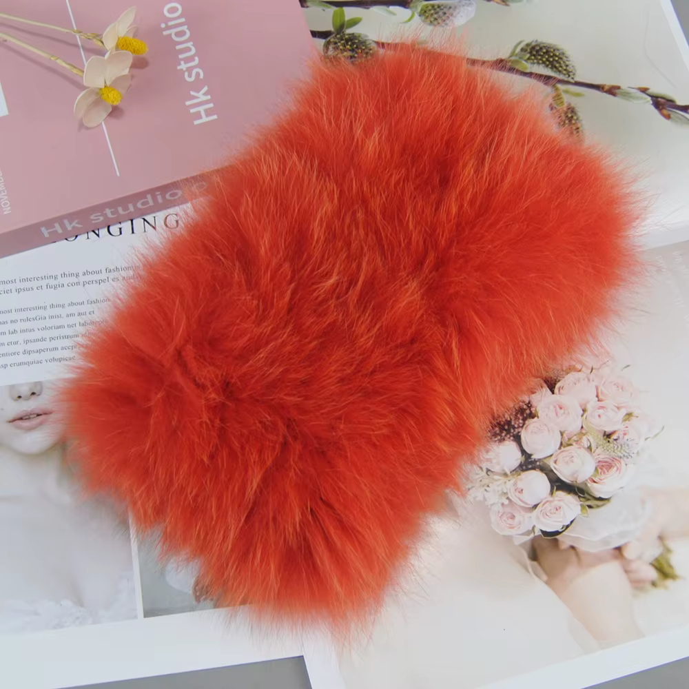 Nouveau femme réel fourrure bandeau moelleux naturel chaud fourrure de renard anneau écharpe bon éla
