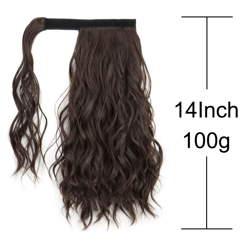 Réinitialisation rond bouclé synthétique pour femme, extension de faux cheveux, queue de cheval blon