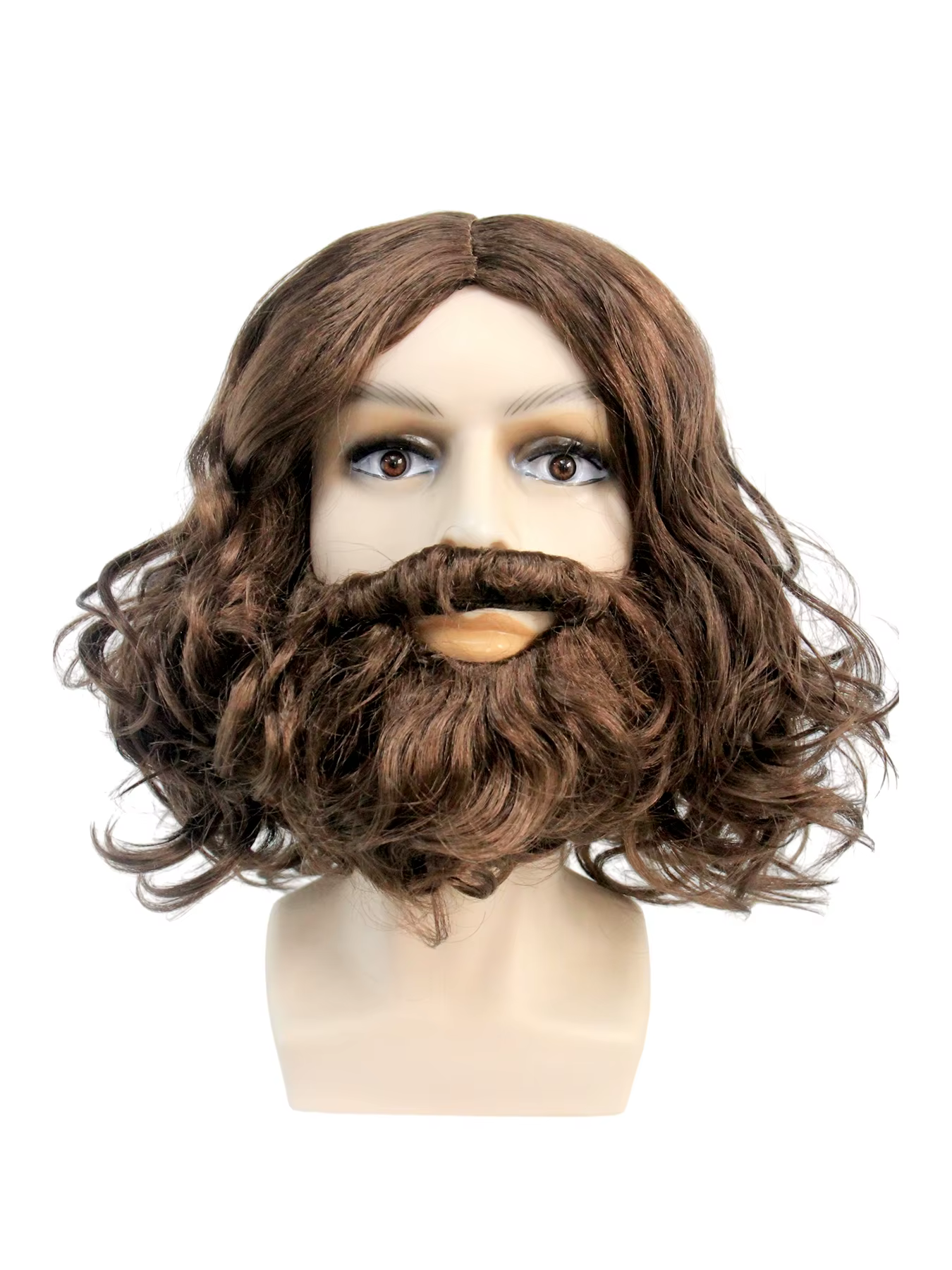 Perruque de cosplay bouclée pour homme, cheveux synthétiques résistants à la chaleur, pour fête cost