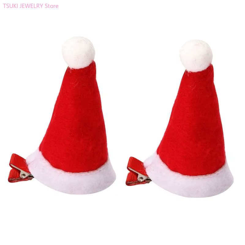 62KE – pince à cheveux pour chapeau noël, épingle à cheveux, couvre-chef pour Costume père noël, cha