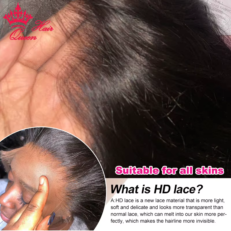 Real Invisible HD Lace Front Wig Pre Plucked 13x6 13x4 6x6 5x5 True HD Lace Frontal Wig Virgin Raw H
