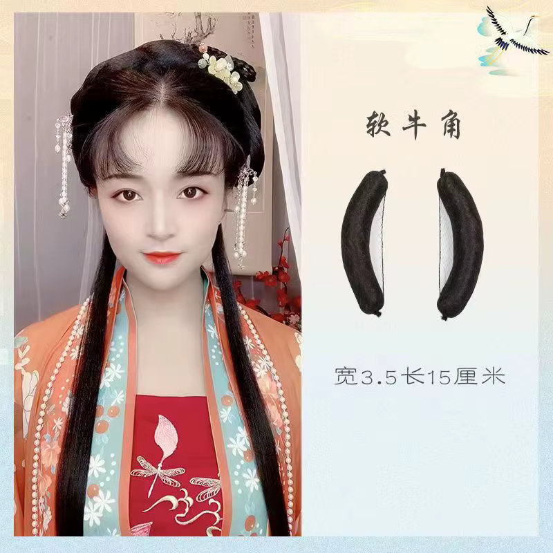 Orihan-Perruque de déguisement pour femme adulte, chignon de prairie chinoise, facile à porter, acce