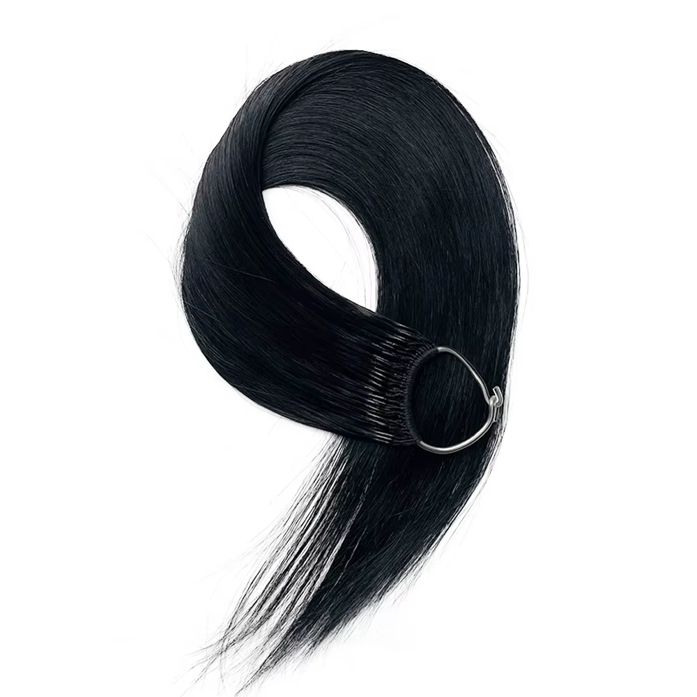 Extensions de cheveux DIYOMO en coton Remy vierge, double plume, coréennes, foncées, populaires, lég